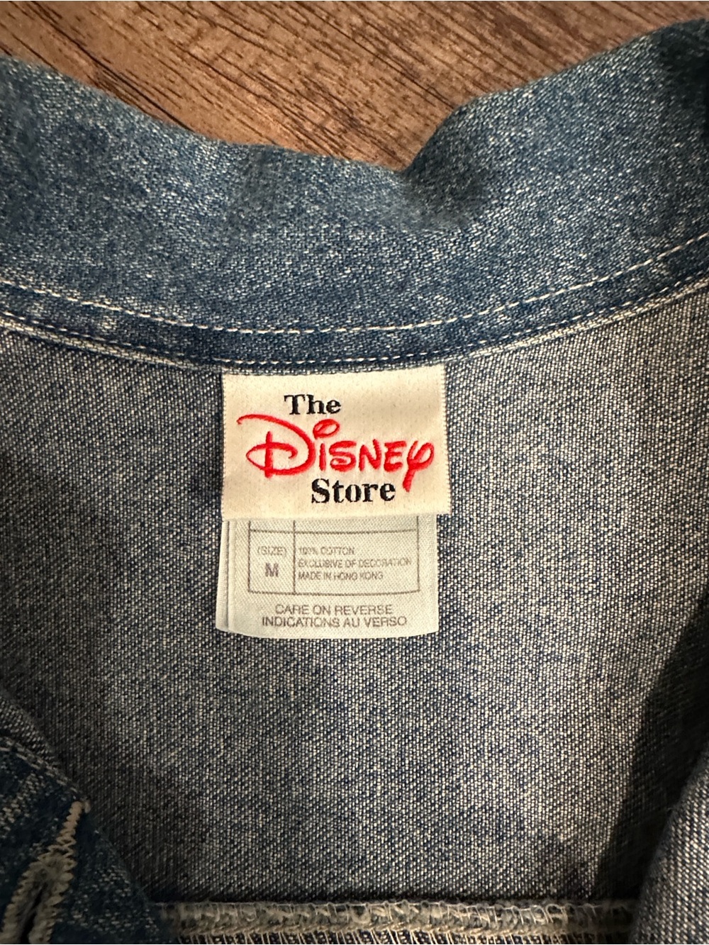 Vintage Winnie the Pooh Light Blue Denim Jacket - Picture 3 of 3